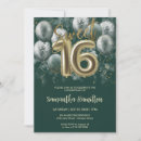 Search for gold green sweet 16 invitations Sweet sixteen evite
