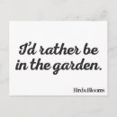 Search for birds and blooms postcards Garden sayings