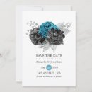 Search for teal silver save the dates Turquoise
