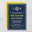 Search for navy and yellow wedding invitations Nautical