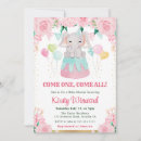 Search for circus elephant invitations Watercolor
