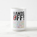 Search for hands off coffee mugs Protest