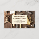 Search for renovation business cards Remodeling