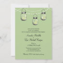 Search for glowing lights wedding invitations Mason jar