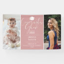 Search for pink graduation banners High school senior