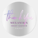 Search for silver and purple stickers Birthday