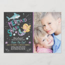 Search for shark or mermaid invitations Under the sea