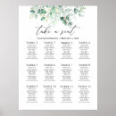 Search for eucalyptus wedding seating charts Modern elegant simple