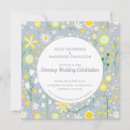 Search for blue and yellow wedding invitations Wildflower