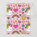 Search for cute unicorn postcards Kawaii