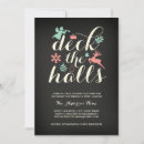 Search for deck the halls invitations Retro