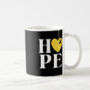 Search for gold ribbon mugs Hope