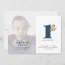 Search for simple blue 1st birthday invitations Boy