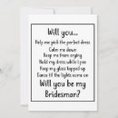 Search for will you be my bridesman Bridesmaid