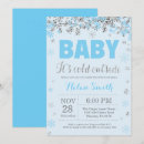 Search for silver baby shower invitations Snowflake