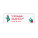 Search for feliz navidad return address labels Cactus