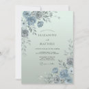 Search for misty blue invitations Watercolor
