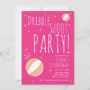 Search for basketball invitations Pink