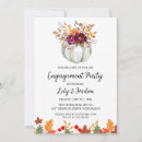 Search for pumpkin engagement party invitations Watercolor