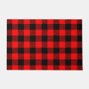 Search for black and red plaid doormats Chequered