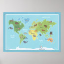 Search for animal world map posters Cute