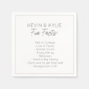 Search for couple fun facts wedding napkins Minimalist