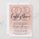 Search for 83rd invitations Glitter