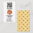 Search for pizzeria business cards Qr code