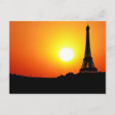 Search for eiffel tower at sunset postcards Vacation