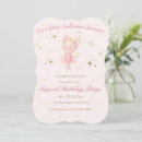 Search for ballerina 1st birthday invitations Dance and twirl