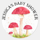Search for red mushroom stickers Autumn