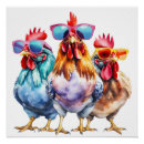 Search for chicken posters Watercolor