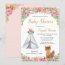 Search for teepee baby shower invitations Boho
