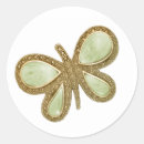 Search for love butterflies stickers Gold