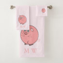 Search for farm animals bath towels Pig