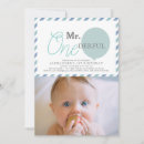 Search for blue mr onederful invitations Baby boy