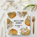 Search for pumpkin baby shower plates Floral