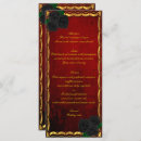 Search for red and black menus Hallowedding