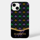 Search for mardi gras iphone cases Fleur de lis