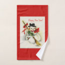 Search for happy new year bath towels Snowman