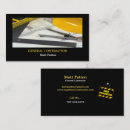 Search for ruler business cards Construction