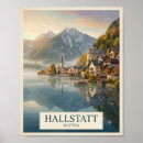 Search for austria vintage travel posters Hallstatt