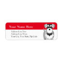 Search for love dogs return address labels Schnauzer