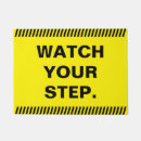 Search for yellow doormats Warning