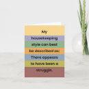 Search for housekeeping cards Modern