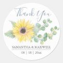 Search for sunflower thank you stickers Eucalyptus