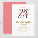 Search for floral 21st birthday invitations Butterflies