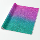 Search for blue glitter wrapping paper Mermaid