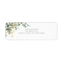 Search for green and gold return address labels Trendy