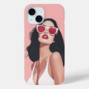 Search for fashion illustration iphone cases Pink